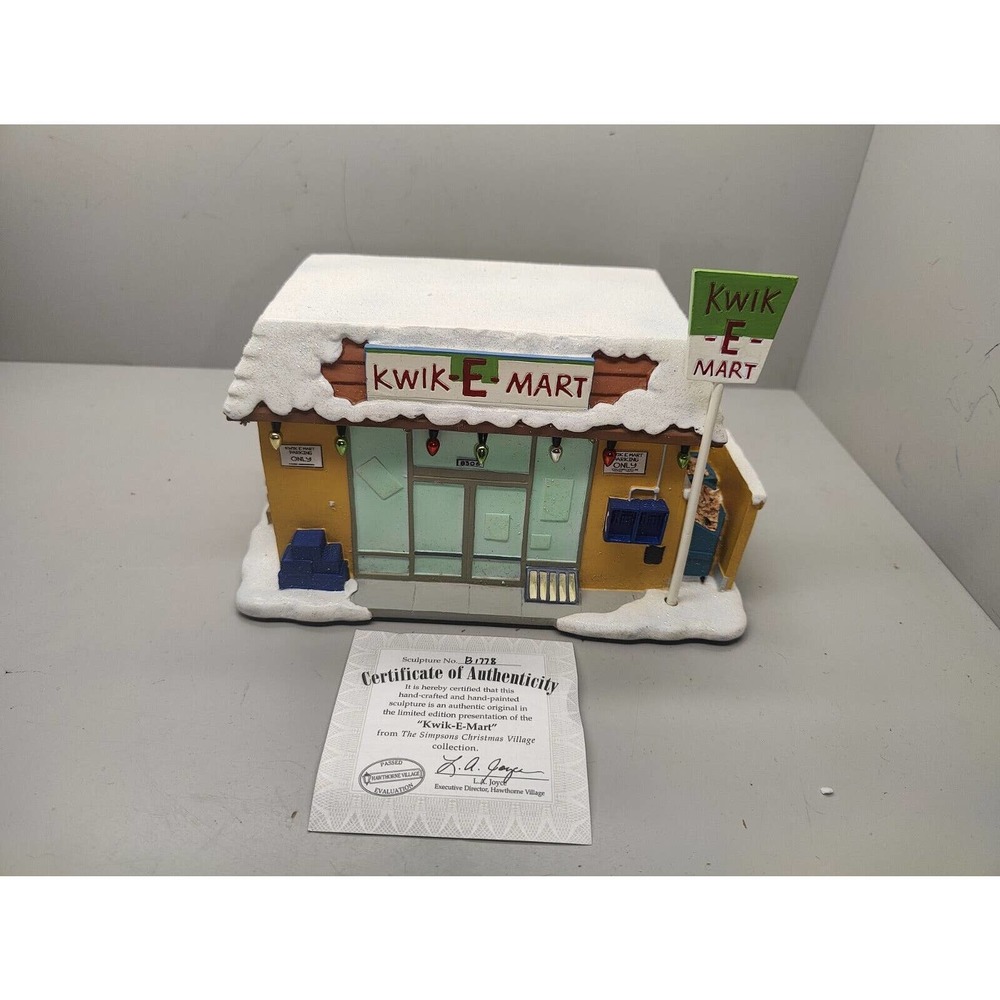 KWIK-E-MART THE SIMPSONS / HAWTHORNE CHRISTMAS VILLAGE COLLECTION #A6689
